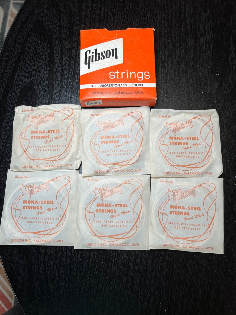 VTG 1950s Gibson 12-String 1/2 Dozen E, or 11th Guitar String Pack